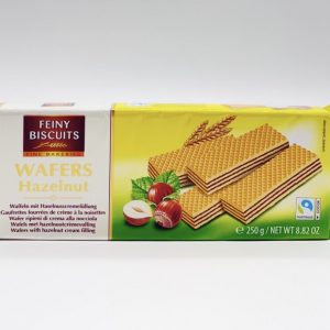 GAUFRETTES FOURREES  A LA CREME DE NOISETTE 250G