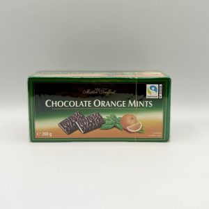 CHOCOLAT EXTRA NOIR FOUREE A LA CREME A L'ORANGE/ MENTHE 200G