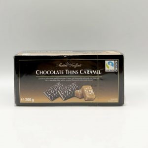 FINE FEUILLE DE CHOCOLAT NOIR FOUREE AU CARAMEL 200G
