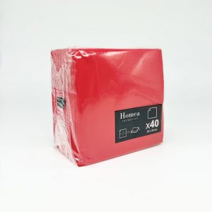 HOMEA 40 SERVIETTES ROUGES
