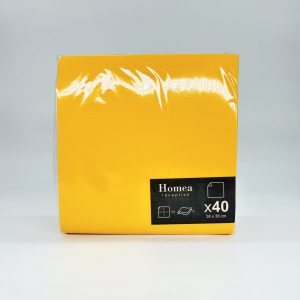 HOMEA 40 SERVIETTES ORANGE 38X38CM